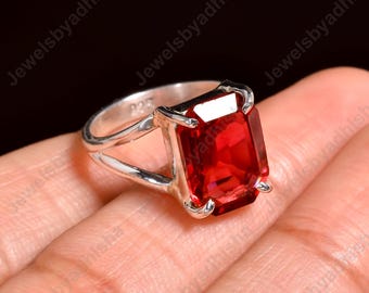 Brazilian Pink Tourmaline Sterling Silver Ring, Handmade Boho Jewelry
