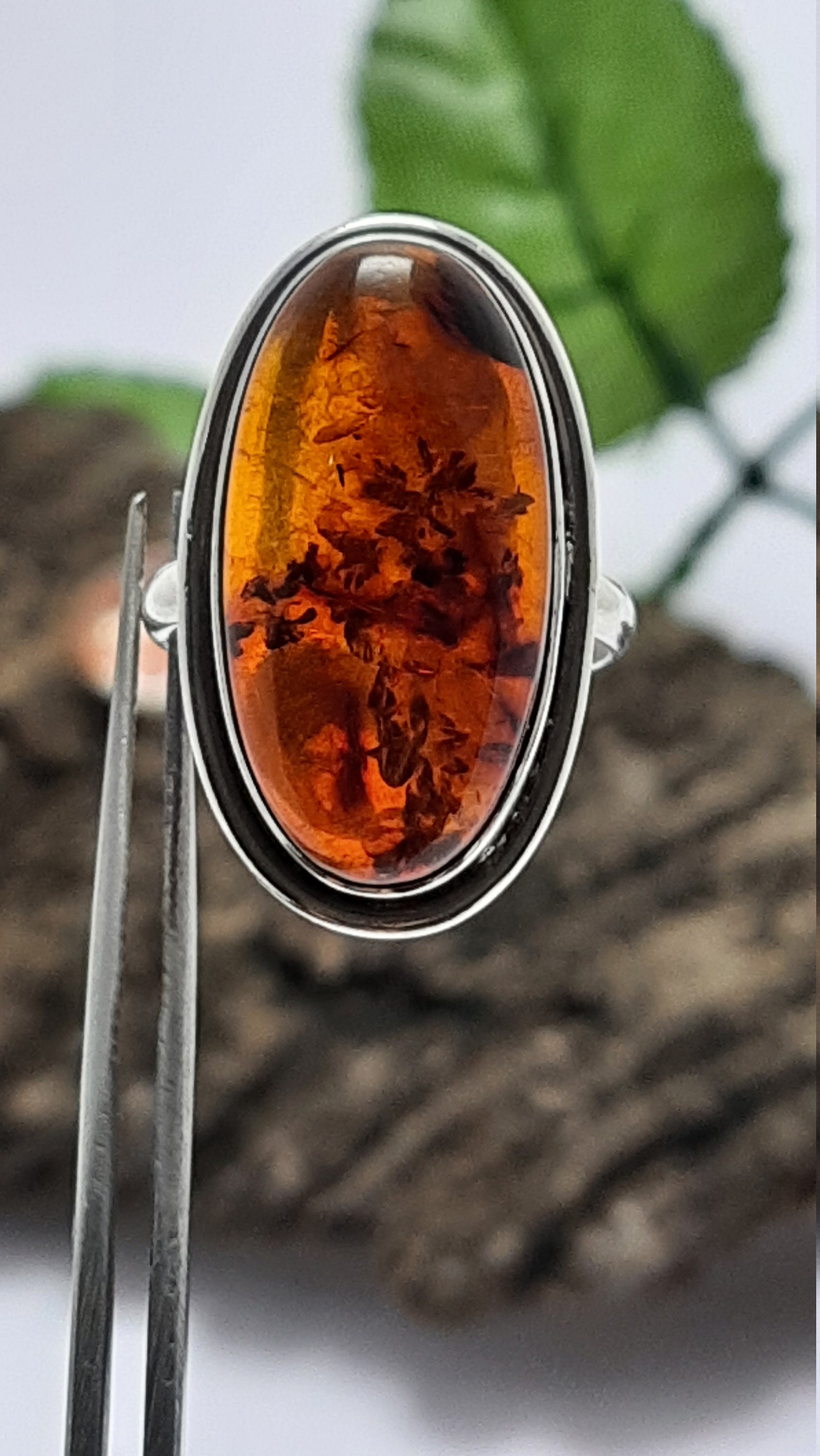 Anello in argento sterling fatto a mano con corniola, pietra preziosa rotonda, gioielli boho - Italia