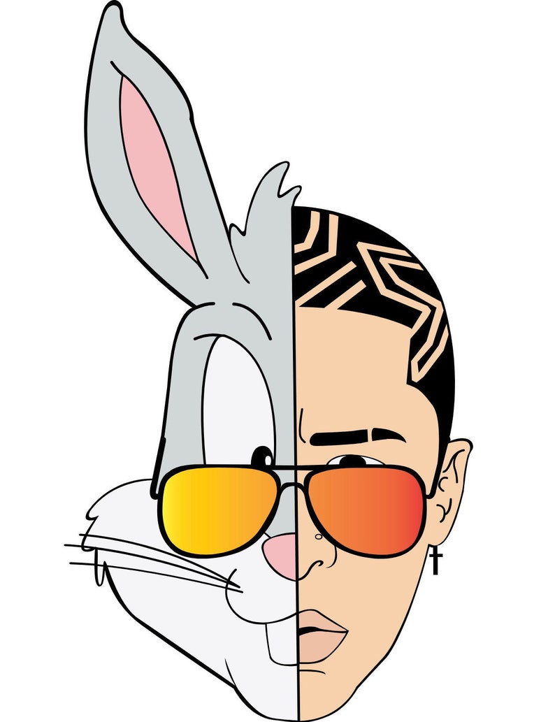 Download BadBunny Layered SVG | Etsy