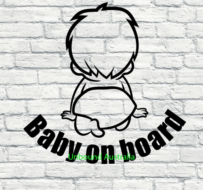 Download Crawling Baby On Board Svg Digital File Digital Art Collectibles Delage Com Br