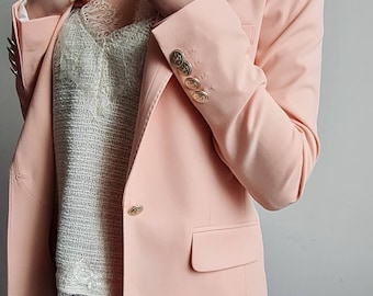 peach suit jacket
