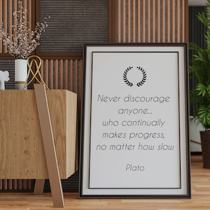GREEK Philosopher quote PLATO POSTER home decor wall poster gift