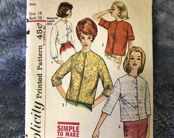 Simplicity Blouse Pattern from 1953