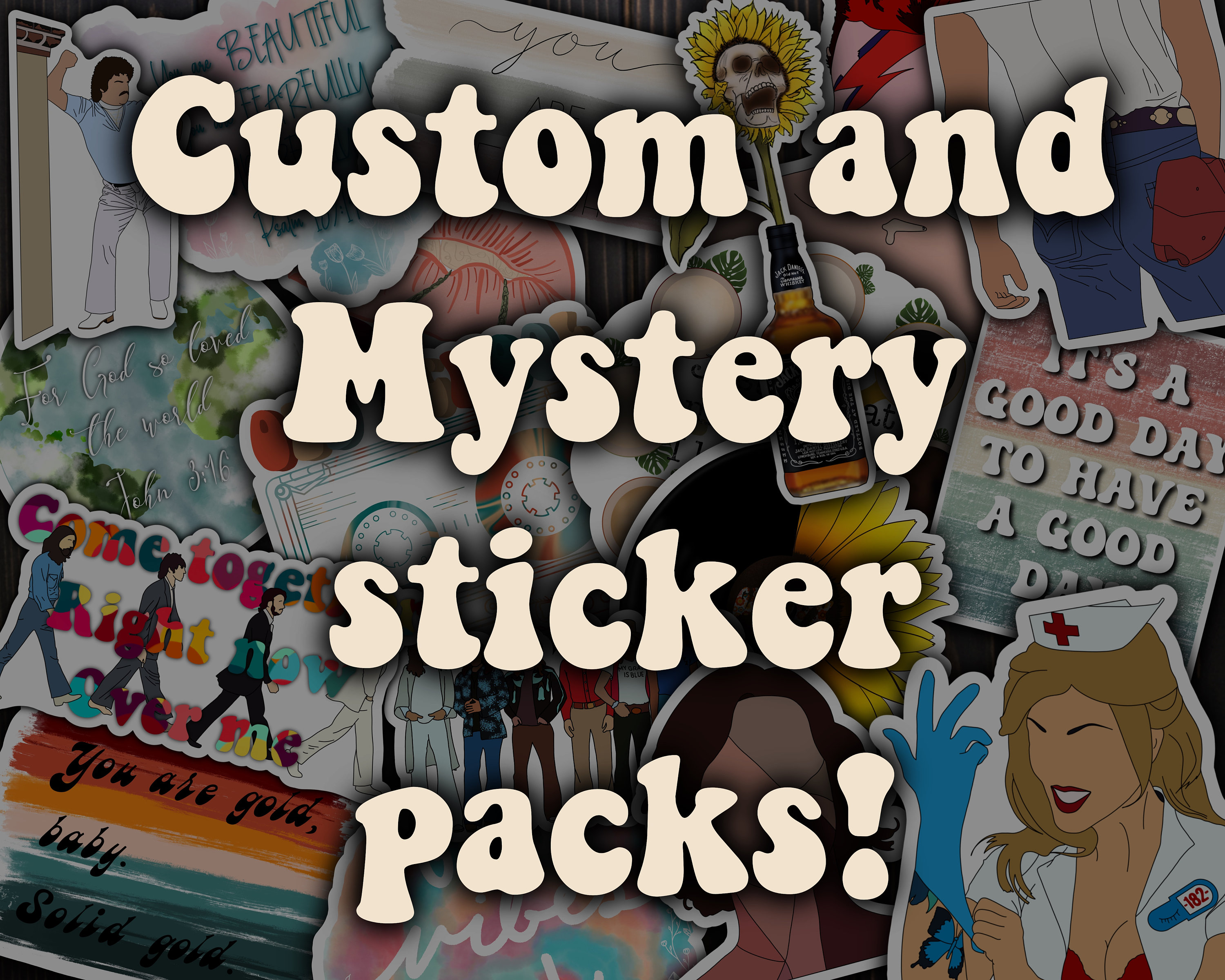 Build Your Own Sticker Pack!, Customized Sticker Pack, Choose Your Own ...