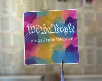 We The People Sticker | LGBTQ+ Sticker | LGBTQ+ | LGBTQ | Pride Stickers | LGBTq Stickers | Gay Pride Stickers | Queer Stickers Gay Stickers
