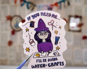 Witchy Stickers | Cute Witch Sticker | Halloween Witch | Witch Hat | Spooky Cute Halloween Sticker | Spooky Witch | Halloween Sticker Decals