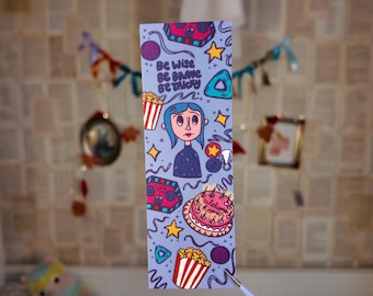 Coraline Inspired Bookmark | Coraline Art | Coraline Themed Bookmark | Coraline Art Bookmark | Coraline Doll | Coraline Gifts | Bookish