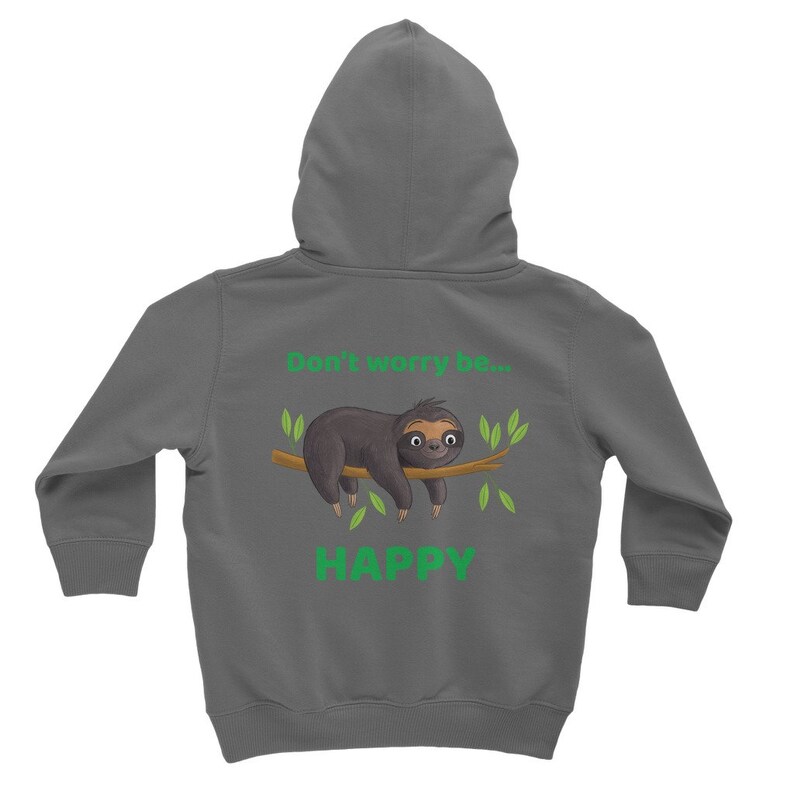 Be Happy Save Our Planet Sloth Classic Kids Hoodie - Etsy