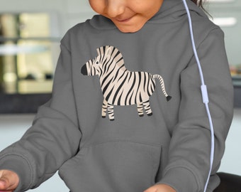 zebra hoodie with ears