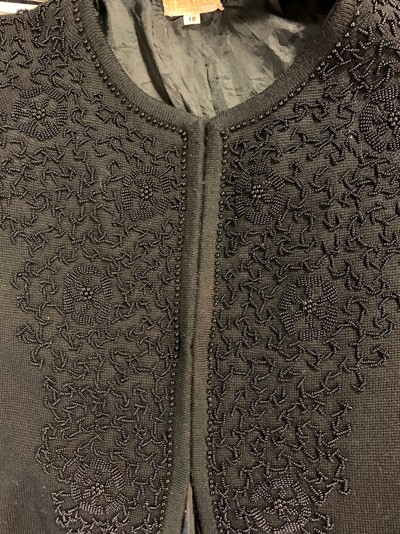 1960's Beaded Embroidered Cardigan the Bon Marche Size M/L Etsy