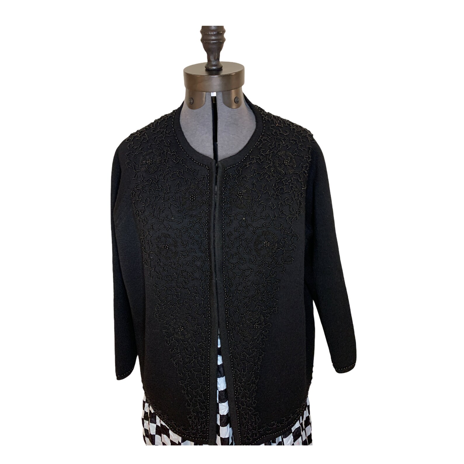 1960's Beaded Embroidered Cardigan the Bon Marche Size M/L Etsy