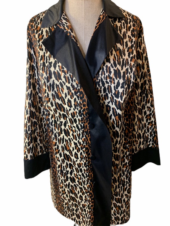 Vintage Vanity Fair Leopard Jacket Robe