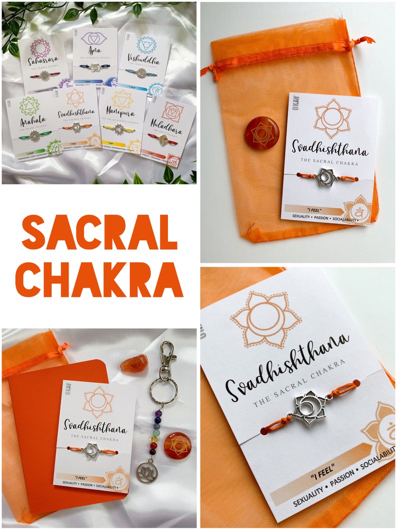 Chakra, Sacral Spiritual Wish Bracelet Svadhishthana image 2