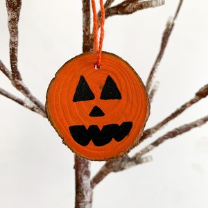 Decoración colgante, Calabaza bonita, Halloween, Pintado a mano