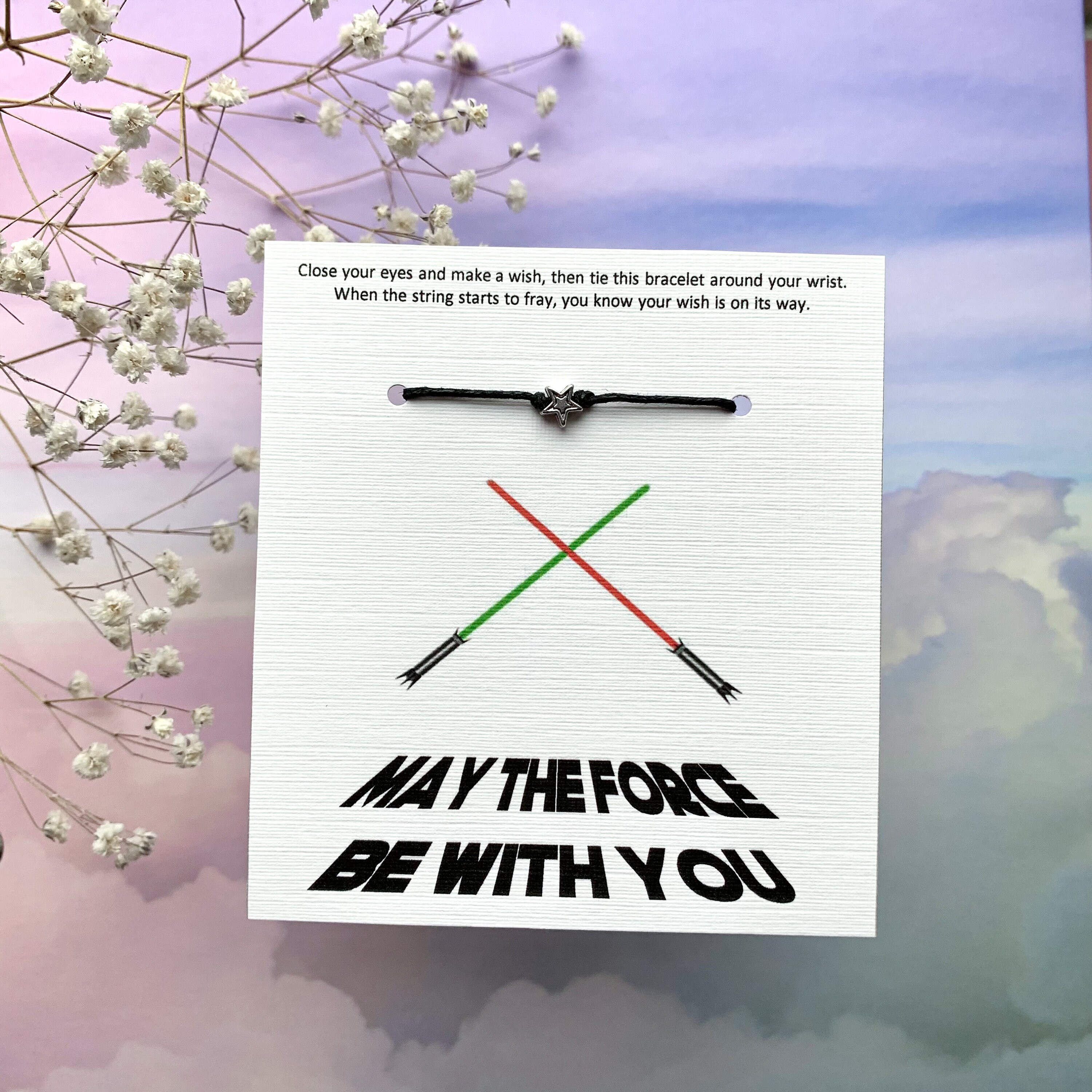 Que la Force soit avec vous Star Wars Wish Bracelet  Etsy