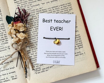 Best teacher ever | Wish Bracelet