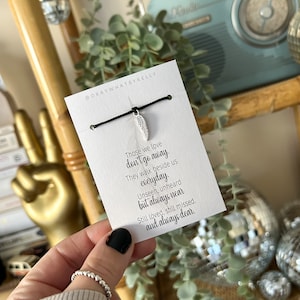Wish Bracelet | Lost Loved Ones | Angel Wings | Comfort ~ Support ~ Sympathy