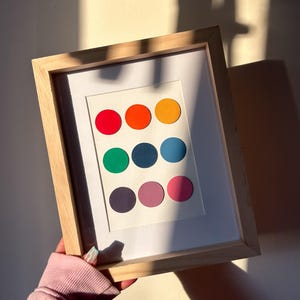 Schijven met regenboogkleurenkaart | Woondecoraties