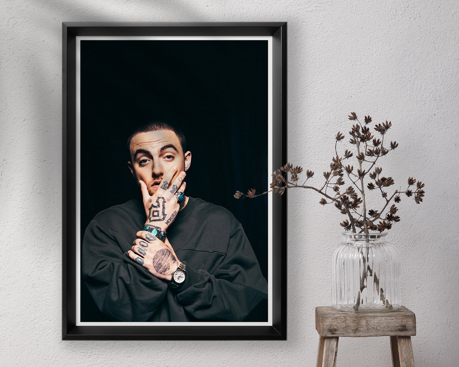 Mac Miller Print Mac Miller Poster Mac Miller Wall Art | Etsy