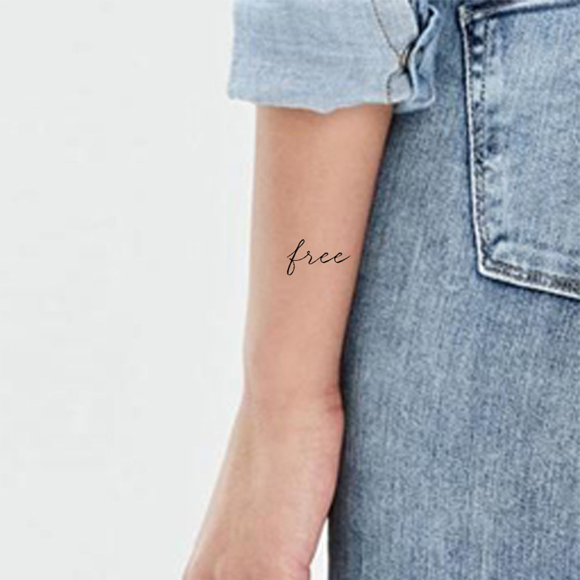 Free Temporary Tattoos Set of 2 Etsy