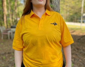 Digimon VB/Vital Pulsera Polo / Polo dorado bordado inspirado en Pulsemon / Top elegante y deportivo Unisex