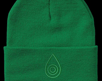 Gorro con logo en puños con el escudo de la sinceridad de Digimon. Gorro de invierno bordado en negro, blanco o verde Kelly. ¡Envía un mensaje para realizar pedidos personalizados!