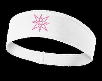 Diadema con el logo de Digimon Crest of Light / ¡Diadema deportiva bordada en blanco o negro! ¡Envía un mensaje para pedidos personalizados!