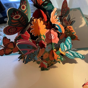 Pop up 3D card - beautiful butterflies