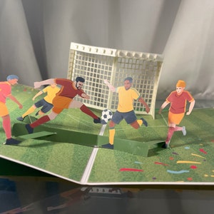 3D Pop up football card