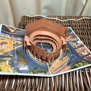3D pop up colosseum, Rome, Italy card