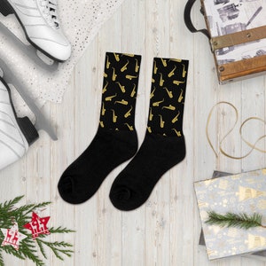 Saxophone Socks Custom Musician Gift, Aesthetic Saxophone Gift For Music Lovers, Gift For Jazz Lovers.