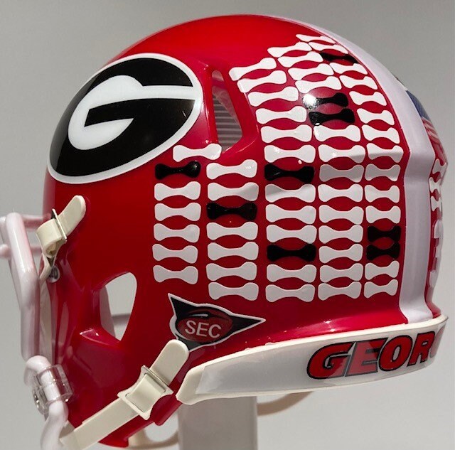 bones on georgia football helmet Buy Todd Gurley Georgia Bulldogs Rams Custom Mini Riddell Football Helmet  Online in India