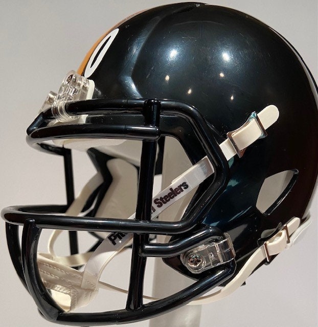 Pittsburgh Steelers CUSTOM Concept Stainless Steel Hydro-Dipped Mini FB  Helmet
