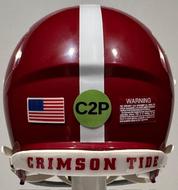 Alabama Crimson Tide Football Helmet Chrome Stripe Decal – 3M 20mil Vinyl – Qty 1