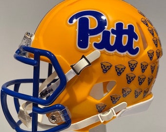 Pitt Panthers Kenny Pickett Custom Mini Football Helmet - Or Any Player Number