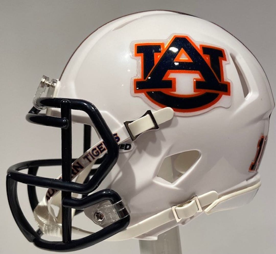 auburn football helmet 2021 Auburn Tigers 2021 CHROME Riddell MINI Football Helmet - Bo Nix or Choose  Any Player #