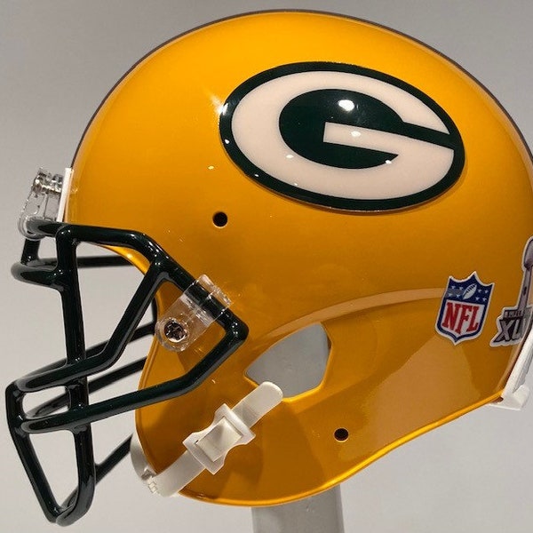 Green Bay Packers Aaron Rodgers Super Bowl XLV Custom Mini Helmet