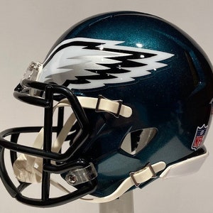 Philadelphia Eagles Jalen Carter Custom Mini Riddell Football Helmet - Georgia