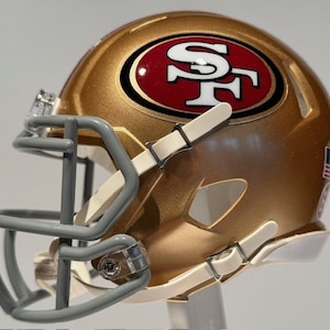 Brock Purdy San Francisco 49ers 2024 Riddell Mini Football Helmet SBLVIII (58)