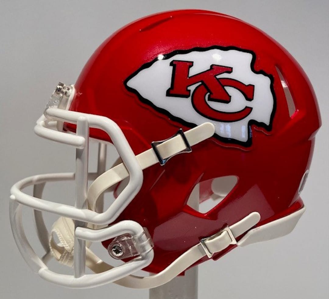 Casco de fútbol americano Riddell mini personalizado de los Kansas City  Chiefs para el Super Bowl 57 de la NFL 2022/23 - Etsy México, image size:1080x980