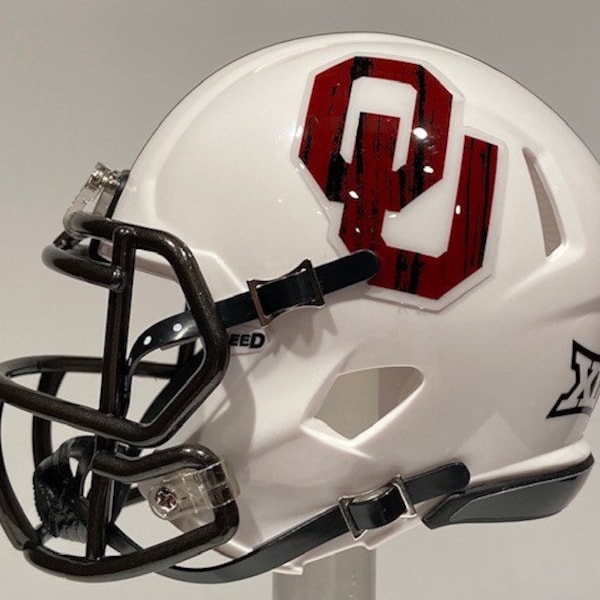 Oklahoma Sooners Mini Helmet Etsy