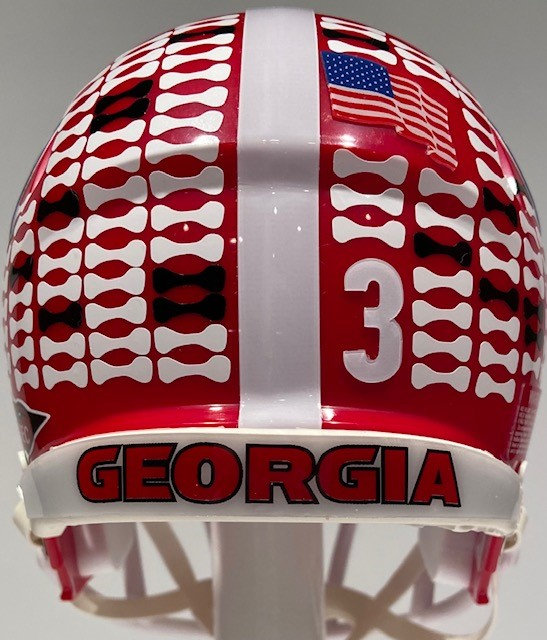 bones on georgia football helmet Todd Gurley Georgia Bulldogs Rams Custom Mini Riddell Football Helmet