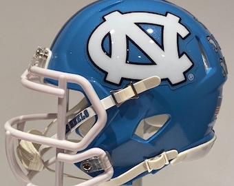 Custom North Carolina Tar Heels Orange Bowl Mini Football Helmet
