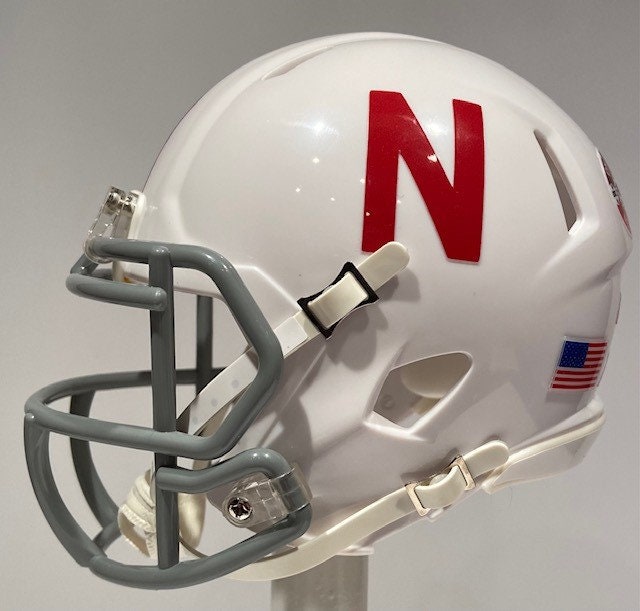 authentic nebraska football helmet Cornhusker Quarterbacks National Championship Full Size Nebraska The helmet features a large size SpeedFlex shell and padding Nebraska Cornhuskers Helmet Riddell Authentic