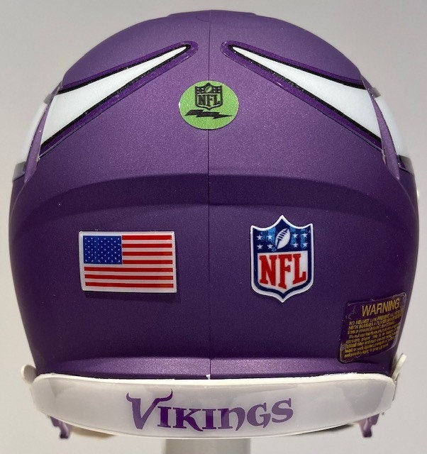 Mini Casque Vikings Du Minnesota Riddell Speed - Authentique NFL 2024, Neuf