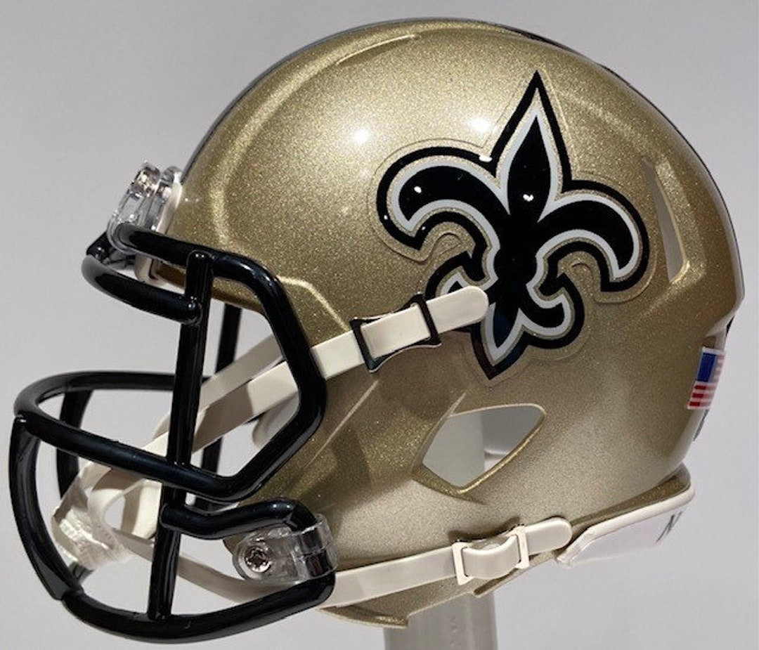 New Orleans Saints Bryan Bresee Custom Mini Riddell Football Helmet ...