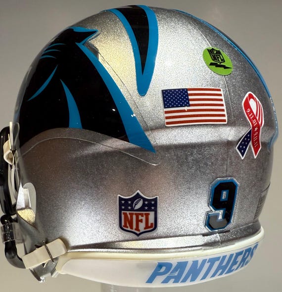 carolina panthers motorcycle helmet On Field Alternate Authentic SpeedFlex The perfect collectible or gift Limited Edition, Officially Licensed NFL