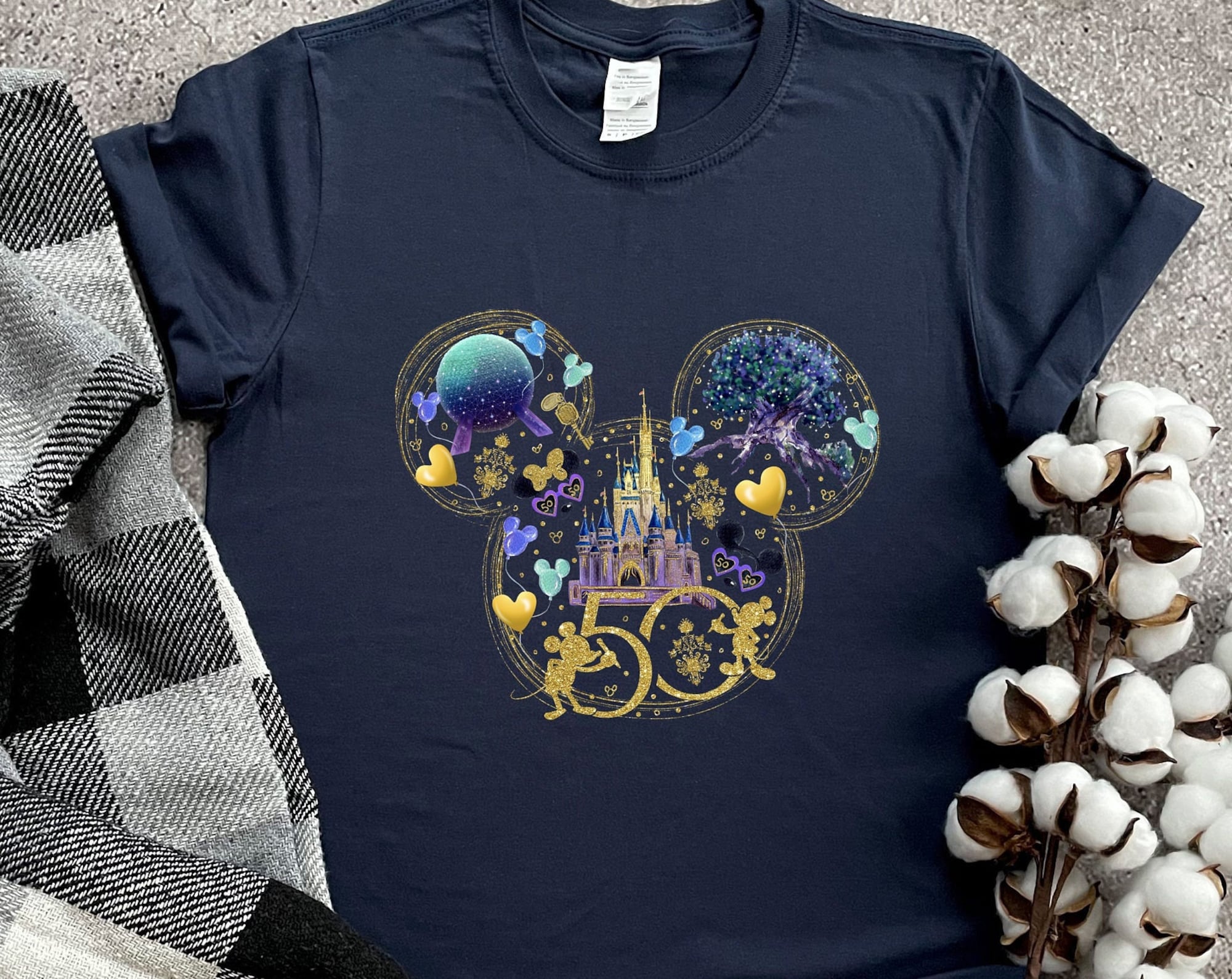 Disney 50th Anniversary Celebration Familie T-Shirt Disney 50th Anniversary Celebration Familie T-Shirt