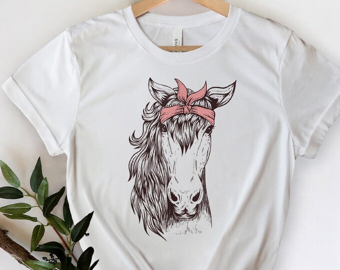 Horse Shirt Horse Lover Shirt Girls Horse Shirt Gift for Etsy