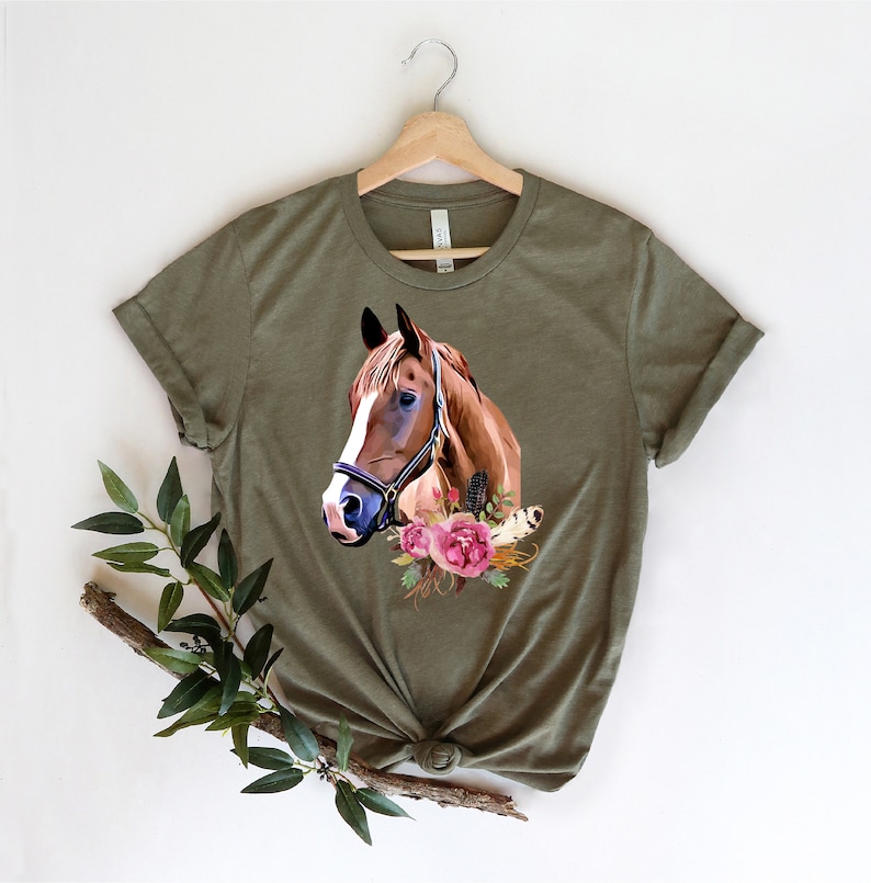 Horse Shirt Horse Lover Shirt Girls Horse Shirt Gift for Etsy